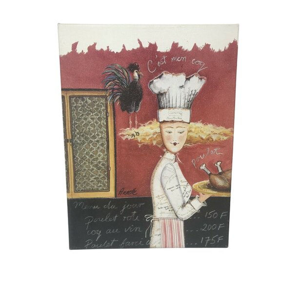 Fun Kitchen Art -Chef Pictures Blonde, Big Haired Female Chef  - Bold & Fun - Picture 5 of 9